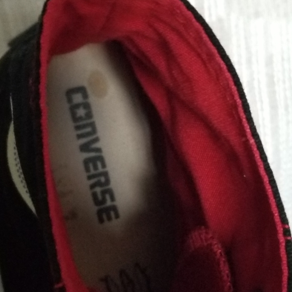 Converse Chuck Taylor All Star High Top Sneakers Black and Red Men's Size 10 - Picture 15 of 15